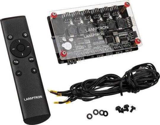 Lamptron CU135 Fan Controller & RGB Controller with Display ARGB Black LED Controller