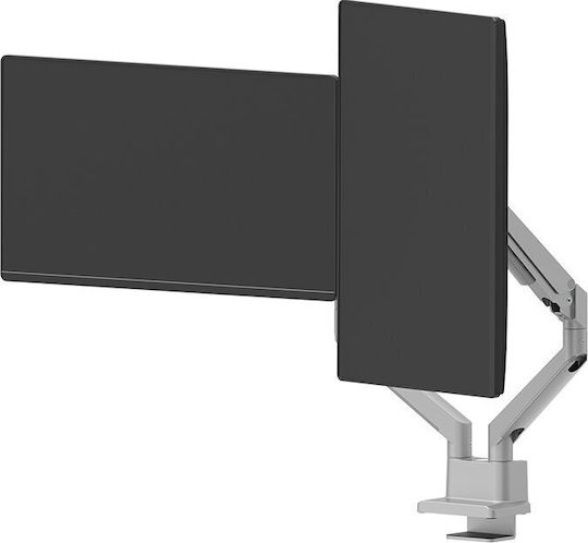 Neomounts Stand Desk Mounted for 2 Monitors up to 32" with Arm White (DS70-250SL2)