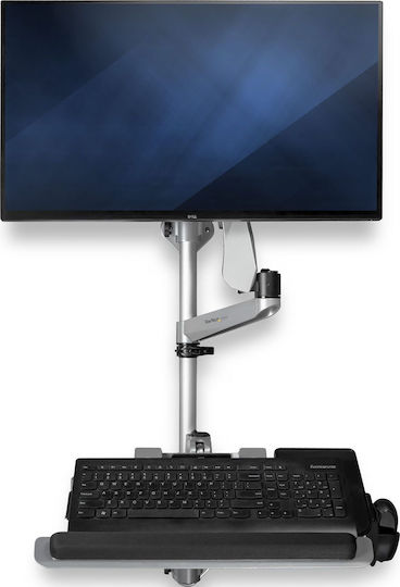 StarTech Επιτοίχια Βάση Οθόνης έως 34" με Βραχίονα Ασημί (WALLSTSI1)