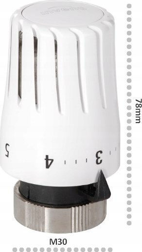 Invena Thermostatic Straight Flow Valve Pre-set Mini Head Adjustment 2 Prov 1