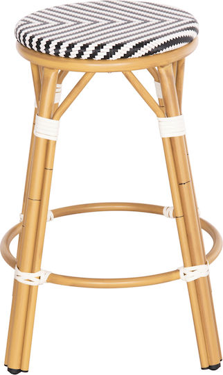Табуретка Бар За външна употреба Chino Bamboo Look 1бр 43x43x65см