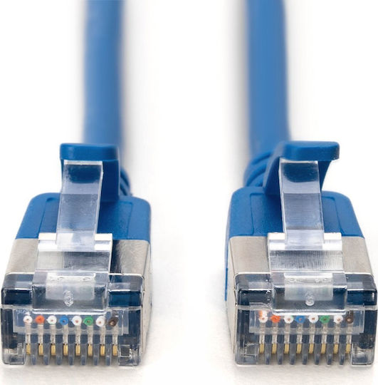 Digitus F/FTP Cat.6a Gigabit Network Cable Ethernet 2m Blue