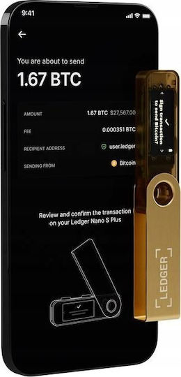 Ledger Nano S Plus Cryptocurrency Wallet Gold