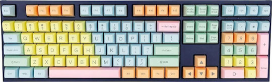 Ducky Комплект Ключодържатели Cotton Candy 108 ABS DoubleShot US Подредба