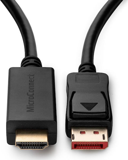 Microconnect Cable DisplayPort male - HDMI male 1.5m Black (MC-DP-HDMI-1504K)