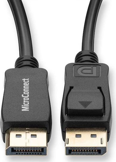 Microconnect Cable DisplayPort male - DisplayPort male 10m Μαύρο (MC-DP-MMG-1000)