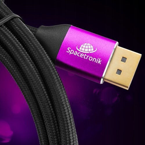 Spacetronik Cable DisplayPort male - DisplayPort male 5m Μαύρο