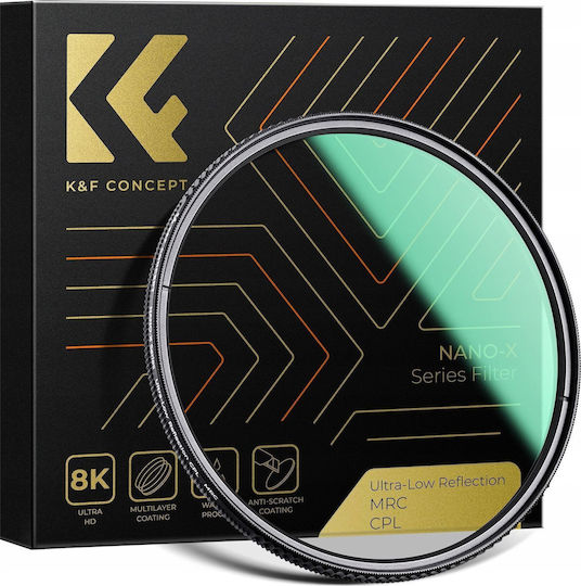 K&F Concept Filtru PL / CPL Cu diametrul 62mm pentru obiective foto