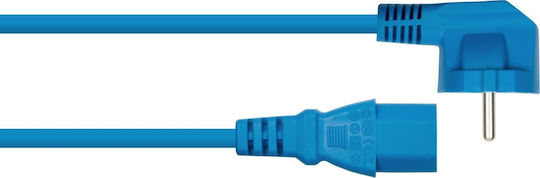 Alcasa IEC C13 - IEC C13 Cable 3m Μπλε