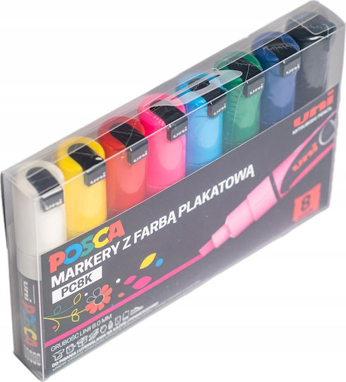 Uni Posca Poster Marker PC 8K Set of 8 Colors