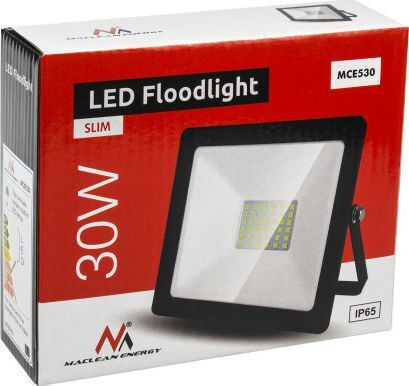 Maclean Energy Waterproof LED Floodlight 30W Cold White 6000K IP65