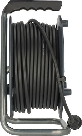 Brennenstuhl 3g1.5 Waterproof Extension Reel Cord 3 x 1.5mm²/40m Black