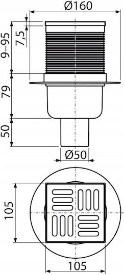 Alcaplast Грил с Дължина 105см.