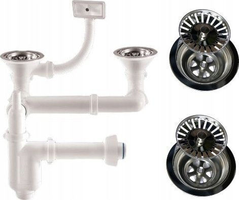 Akces-Med Siphon Sink with Overflow Gray