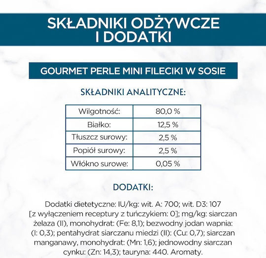 Gourmet Υγρή Τροφή για Γάτες σε Κονσέρβα 60x85gr
