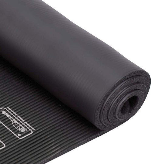 XQ Max Covor de exerciții fizice Pilates Negru cu curea de transport (183x58x1cm)