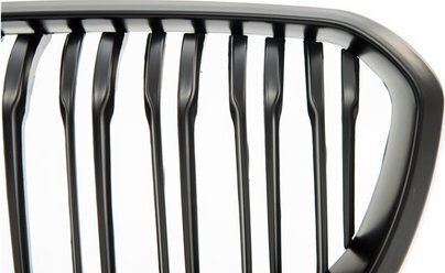 Σπορ Γρίλια Mtuning Διπλά Πτερύγια Matt Black Bmw 1 F20 F21 Facelift 2015-2019