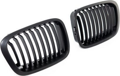 Mtuning Sport Grille Single Slat Matt Black BMW 3 E46 Compact Pre-Facelift 1998-2001