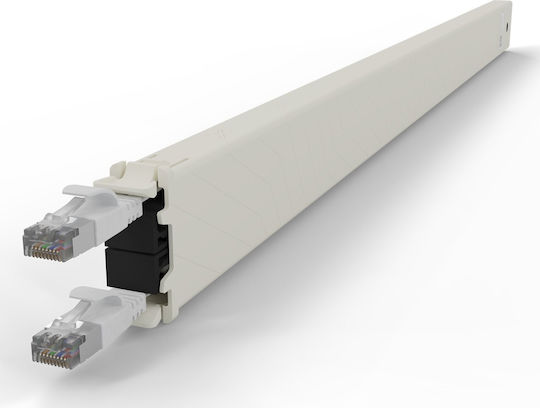 Patchbox U/FTP (STP) Cat.6a (Gigabit) Καλώδιο Δικτύου Ethernet 1.8m Λευκό