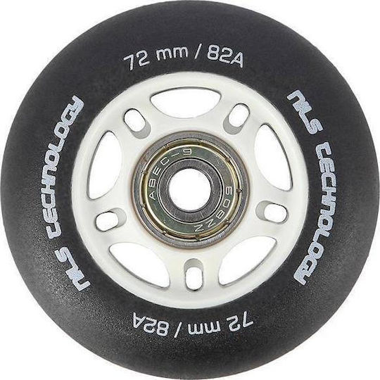 Set Nils Extreme Pu 72x24 82a Negru Mat 4 Buc + Abec-9 8 Buc Nils Extreme