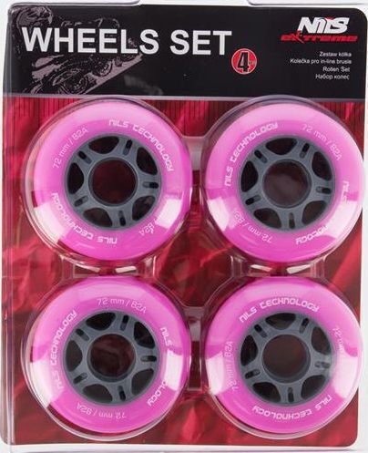 Nils Extreme PU 72x24 82A Pink Rollen 4 Stk Nils Extreme