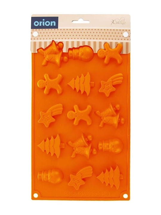 Orion Christmas Sweets Pan/Mold Orange L29xW17xD1.5cm.