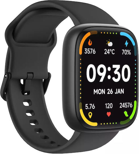 MaxCom Ecowatch 6 46mm με Παλμογράφο (Μαύρο)