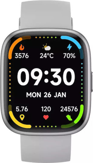 MaxCom Ecowatch 6 46mm with Heart Rate Monitor (Silver)