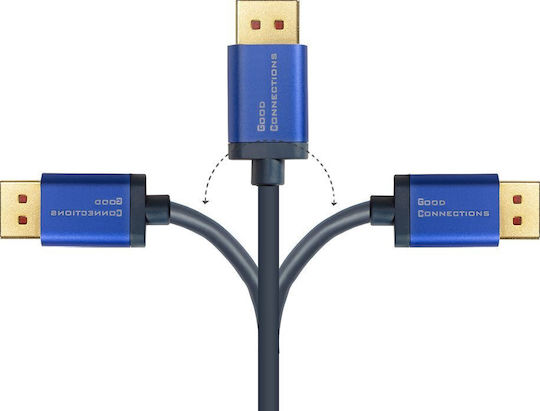 Adapter Av Alcasa Alcasa 4860-sf010b Kabeladapter 1 m DisplayPort HDMI Blau