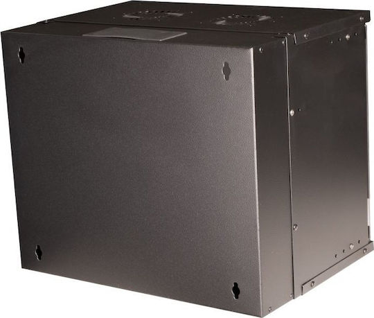 Equip Wandschrank 19" 09U 540x400mm Glastür Schwarz