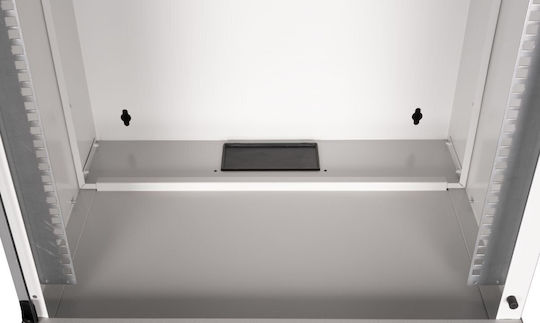 Equip Стенен шкаф 19" 09U 540x400mm Стъклена врата Сив