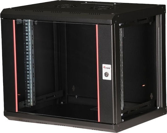 Equip Equip сървърен шкаф 19" 09U 600x450mm стъклена врата черен