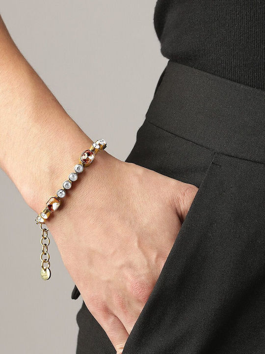 Dyrberg/Kern Women's Steel Gold Plated Bracelet 17cm