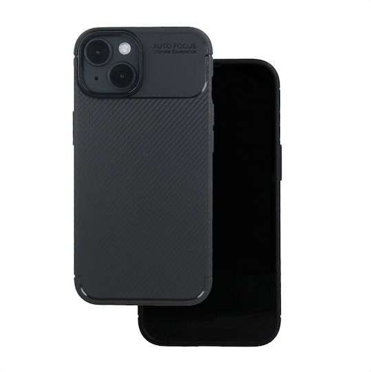 Nexeri Carbon Umschlag Rückseite Silikon Schwarz (iPhone 16 Pro)