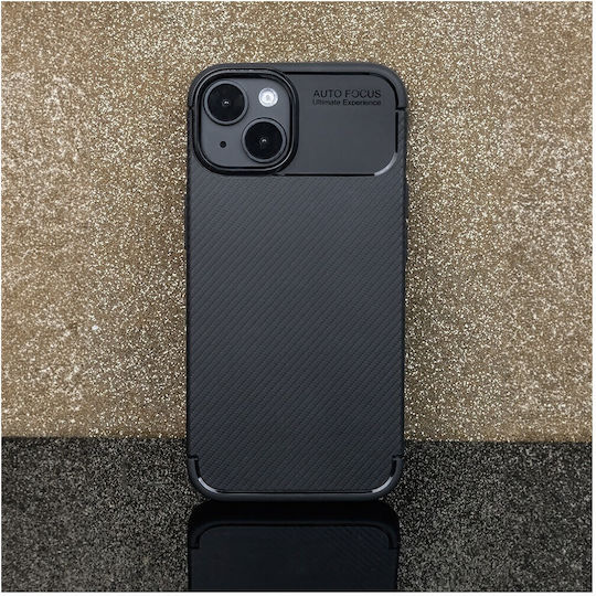 Nexeri Carbon Umschlag Rückseite Silikon Schwarz (iPhone 16 Pro)