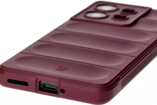 Bizon Tur Back Cover Tempered Glass / Σιλικόνης 2mm Μωβ (Motorola Edge 50 Pro)