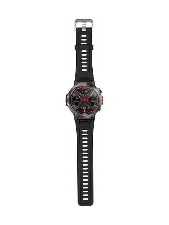 Giewont Men's Watch Battery with Black Rubber Strap