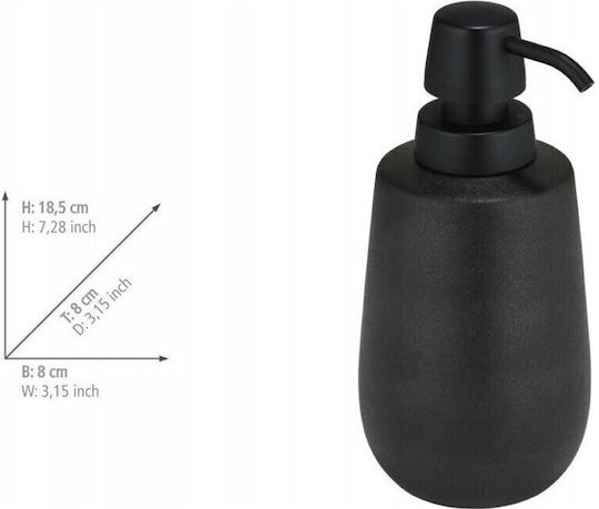 Wenko Dispenser Κεραμικό Μαύρο 490ml