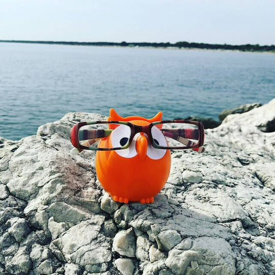 Pylones Glasses Stand in Orange color 1pcs