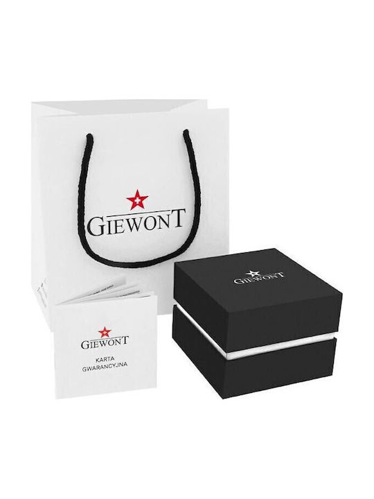 Giewont Men's Watch Chronograph Battery with Silver Metal Bracelet