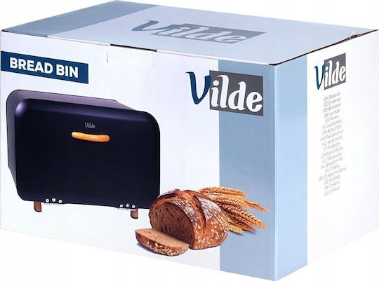 Vilde Bread Box Metallic Black 35.5x20.5x20cm