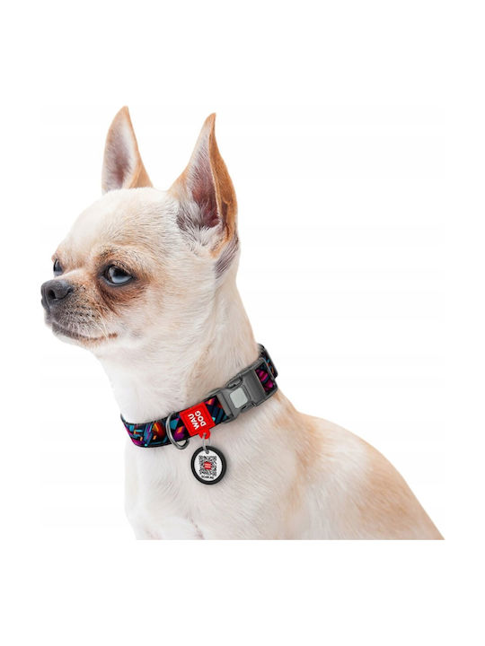 Collar Wau Dog Nylon Collar Qr Tag 25mm/33-49cm Ατελειωτοι Κοσμοι Collar Wau Dog Nylon Collar Qr Tag 25mm/33-49cm Ατελειωτοι Κοσμοι