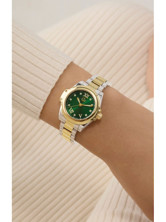 GC Watches Lady Women's Watch with Gold Metal Bracelet