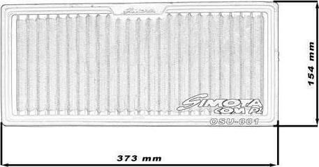 Simota Εισαγωγή Simota Osu001 373x168mm