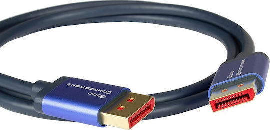 Alcasa Кабел DisplayPort мъжки - DisplayPort мъжки 2м Син
