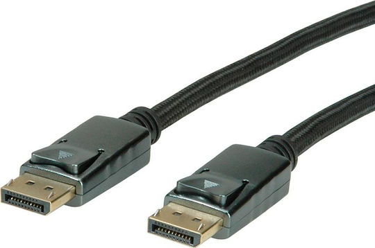 Roline Кабел DisplayPort мъжки - DisplayPort мъжки 2м Черен (11.04.5881)