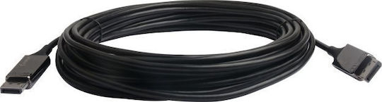 Techly Cable DisplayPort male - DisplayPort male 20m Μαύρο