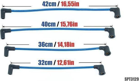 Καλώδια Ανάφλεξης Powertec Powertec Mazda Rx-8 1.3l 03-10 Μπλε