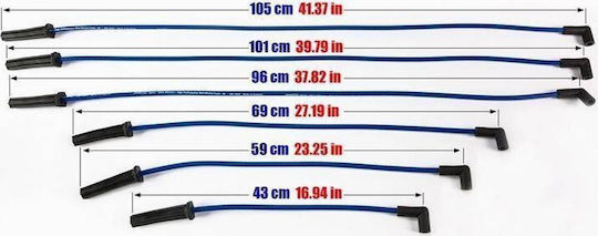 Καλώδια Ανάφλεξης Powertec Powertec Chevrolet Camaro Impala Trans Sport V6 88-97 Κόκκινα