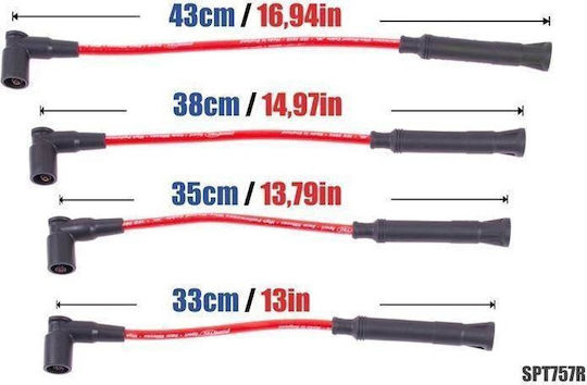 Καλώδια Ανάφλεξης Powertec Powertec Bmw 316i 318i Z3 1.6-1.9l 93-03 Μπλε